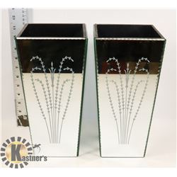 LARGE MIRRORED VASES