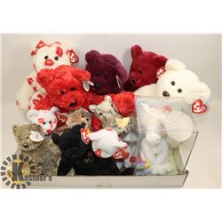 FLAT OF ASSORTED COLLECTOR BEANIE BABIES & BEANIE