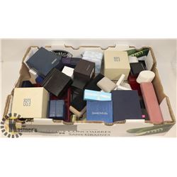FLAT OF ASSORTED JEWELLERY AND WATCH BOXES