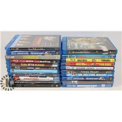 BOX OF 21ASSORTED BLU-RAYS