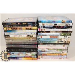 BOX OF 34 DVDS