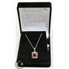 Image 1 : #44-NATURAL RED GARNET PENDANT NECKLACE