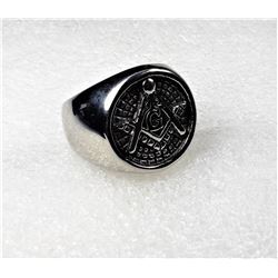 10)  STAINLESS STEEL FREE MASON'S INSIGNIA