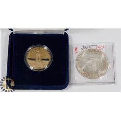 LOT OF 2 CANADA $1 COINS 1994, 1967 SILVER