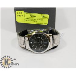 NIC & SYD MENS WATCH WITH SWAROVSKI CRYSTALS.