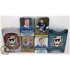 Image 1 : BOX OF HOCKEY TINS.
