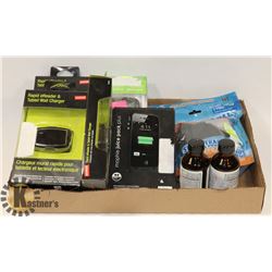 LOT OF ASSORTED INCLUDING HEEL TRACTION AIDS,