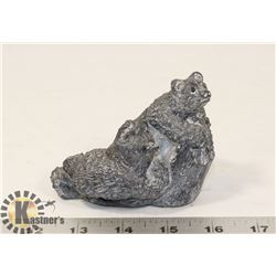 WOLF ORIGINAL "TWO BEARS PLAYING"