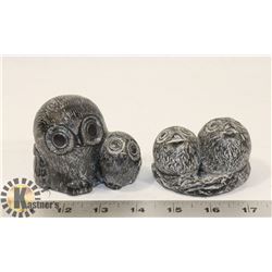 TWO WOLF ORIGINAL OWL SOAPSTONE