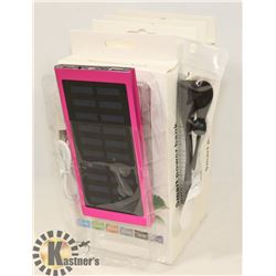 LOT OF 4 NEW SOLAR CHARGER BANKS SLIM METAL
