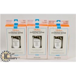 3 PACK OF SALLY HANSEN DIAMOND STRENGTH BASE &