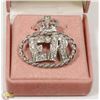 Image 1 : ANTIQUE CORONATION RHINESTONE
