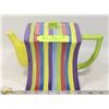 Image 1 : PACIFIC RIM STRIPED HANDPAINTED TEAPOT