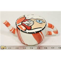 LOTUS SANTA TEAPOT BY ARTIST JOANNE
