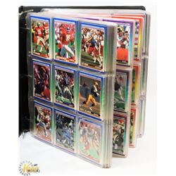 BINDER OF 1990 NFL SCORE FOOTBALL CARDS - APPROX