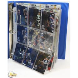 BINDER OF WAYNE GRETZKY CARDS, PINNACLE ICE & 3D