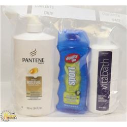 BAG OF ASSORTED BATH PRODUCTS