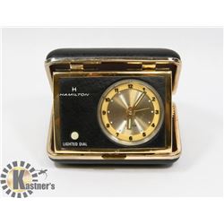 VINTAGE HAMILTON TRAVEL ALARM (MADE IN JAPAN)