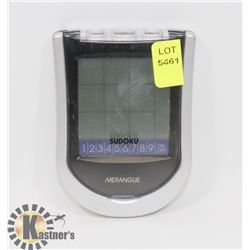 SUDOKU ELECTRONIC TRAVEL GAME