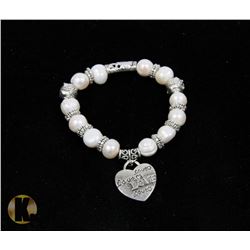 #100- FRESH WATER PEARL BRACELET 10-12MM