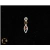 Image 1 : #-77 GENUINE RED GARNET & CZ PENDANT