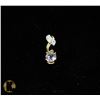 Image 1 : #-90 GENUINE AMETHYST & CZ PENDANT