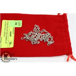 STERLING SILVER STAMPED .925 16.670G OVAL LINK 24"