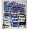 Image 1 : BOX OF 20 HOTWHEELS COLLECTIBLE CARS