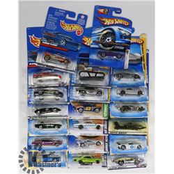 BOX OF 20 HOTWHEELS COLLECTIBLE CARS
