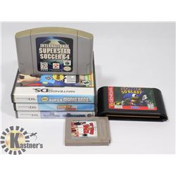 NINTENDO GAMES SMURFS , MARIO , SONIC AND MORE...