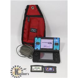 NINTENDO DS LITE WITH CASE , GAMES , CHARGER