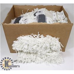 BOX OF AGF COTTON WASH MOP HEADS.