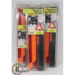 SET OF 3 REFLECTIVE TRIANGLES