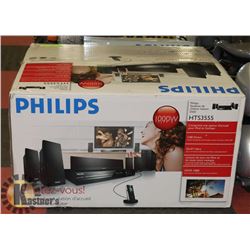 PHILLIPS DVD HOME THEATER SYSTEM 1000W DOCK FOR