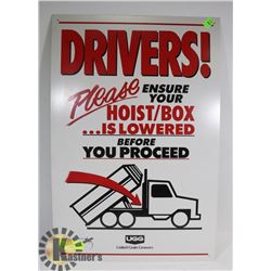 VINTAGE UNITED GRAIN TRUCK SIGN.