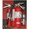 Image 1 : BOX WITH 4 FIRE EXTINGUISHERS
