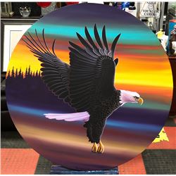 ORIGINAL PAINTING BALD EAGLE ON CANVAS.