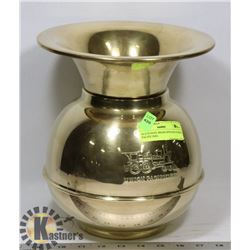 OLD SCHOOL BRASS SPITOON UNION PACIFIC RAIL