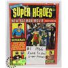 Image 1 : 1966 #1 BATMAN SUPERMAN COMIC BOOK MAGAZINE