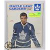 Image 1 : DEC.31.1966 TORONTO MAPLE LEAFS PROGRAM CUP YEAR