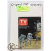 Image 1 : 1969 MOON LANDING TV GUIDE