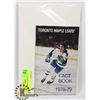Image 1 : TORONTO MAPLE LEAFS 1978 FACT GUIDE