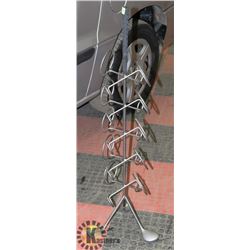 10 BOTTLE WINE HOLDER MADE FROM GOLF CLUBS