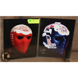 LOT OF 2 RON LOW SIGNED 8X10 PHOTOS TEAM USA &