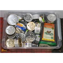 ASSORTED CANNED CAT FOOD & TREATS INCL BRANDS