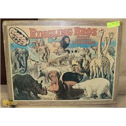 ANTIQUE DRY MOUNTED RINGLING BROS CIRCUS