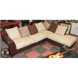 MULTI TONE MICROFIBRE AND LEATHERETTE LARGE