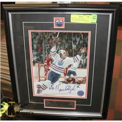 EDMONTON OILERS MIKE KRUSHELNYSKI SIGNED FRAMED