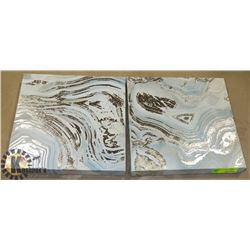 PAIR OF SHOWHOME CANVAS PICTURES ON CHOICE