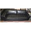 Image 3 : BLACK LEATHERETTE 83" SOFA AND 73" CHAISE LOUNGER